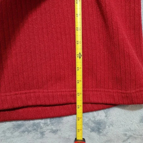 Columbia Sweater Men's Large Maroon Red Grey Bulkhead Drop Zip - Picture 9 of 9